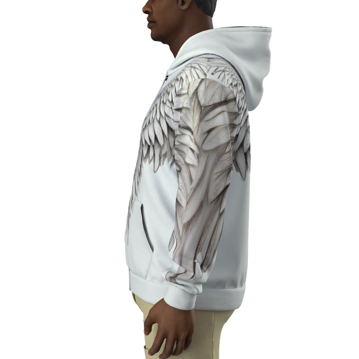 ANGEL Zip Up Hoodie With Pocket