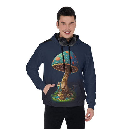 Mushroom: Men's Thicken Pullover Hoodie