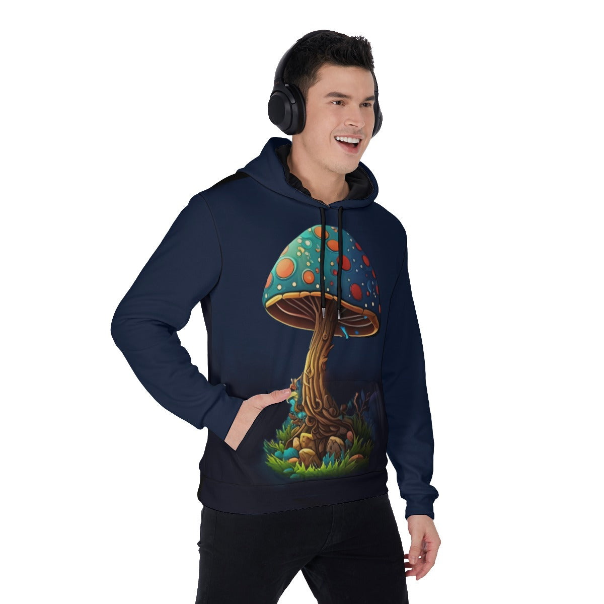 Mushroom: Men's Thicken Pullover Hoodie