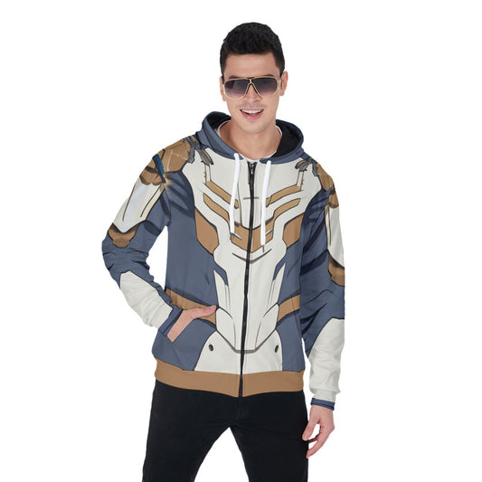 Anime 1: Men's Heavy Fleece Zip Up Hoodie