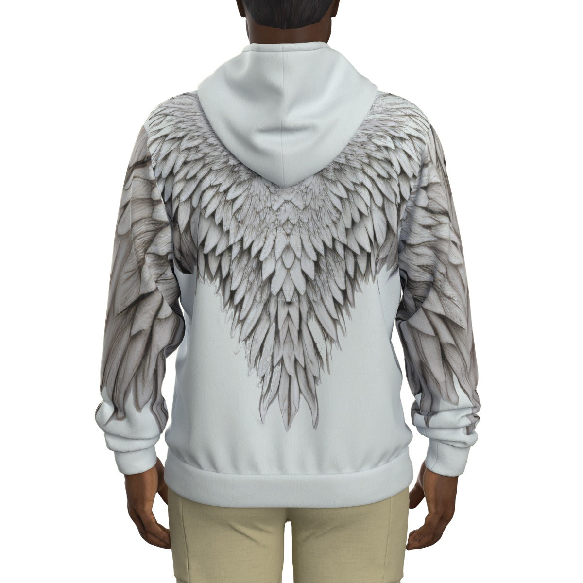 ANGEL  Zip Up Hoodie With Pocket