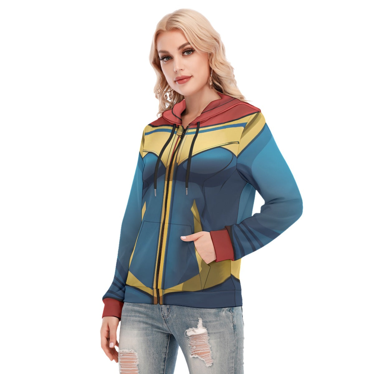 Superhero 1: Women's Hoodie With Zipper