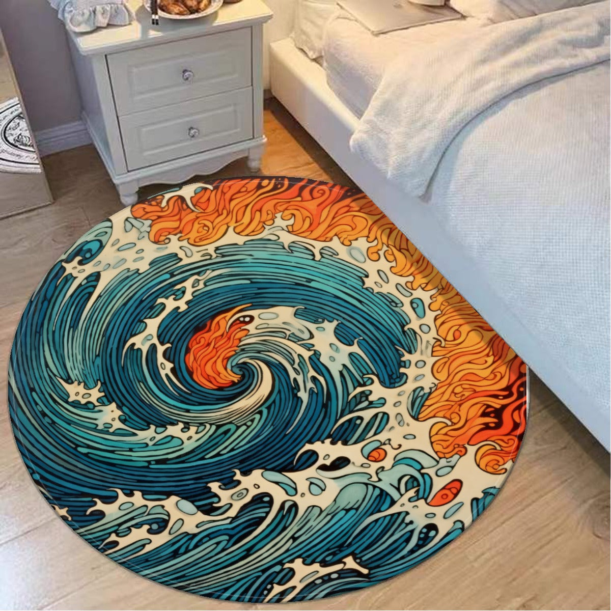 Japanese Fire Water: Foldable round mat