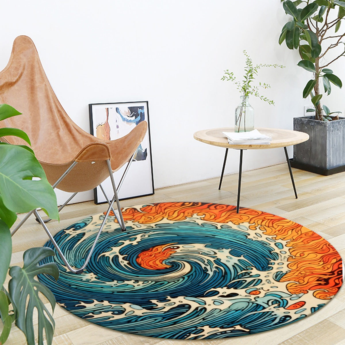 Japanese Fire Water: Foldable round mat