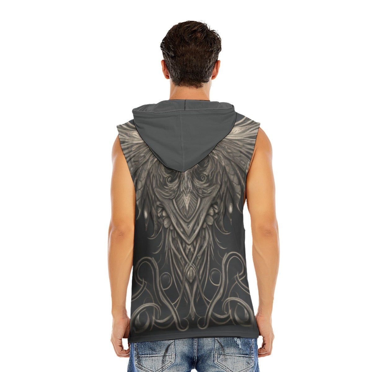 Angelic  Sleeveless Pullover Hoodie