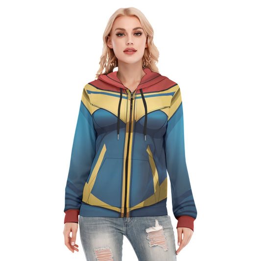 Superhero 1: Women's Hoodie With Zipper