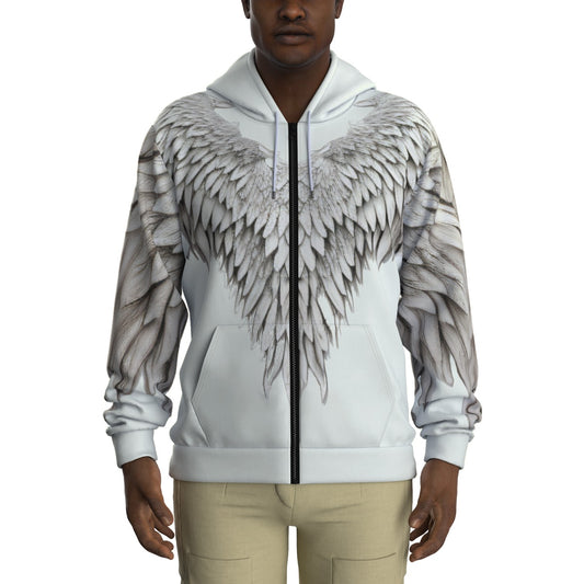 ANGEL  Zip Up Hoodie With Pocket