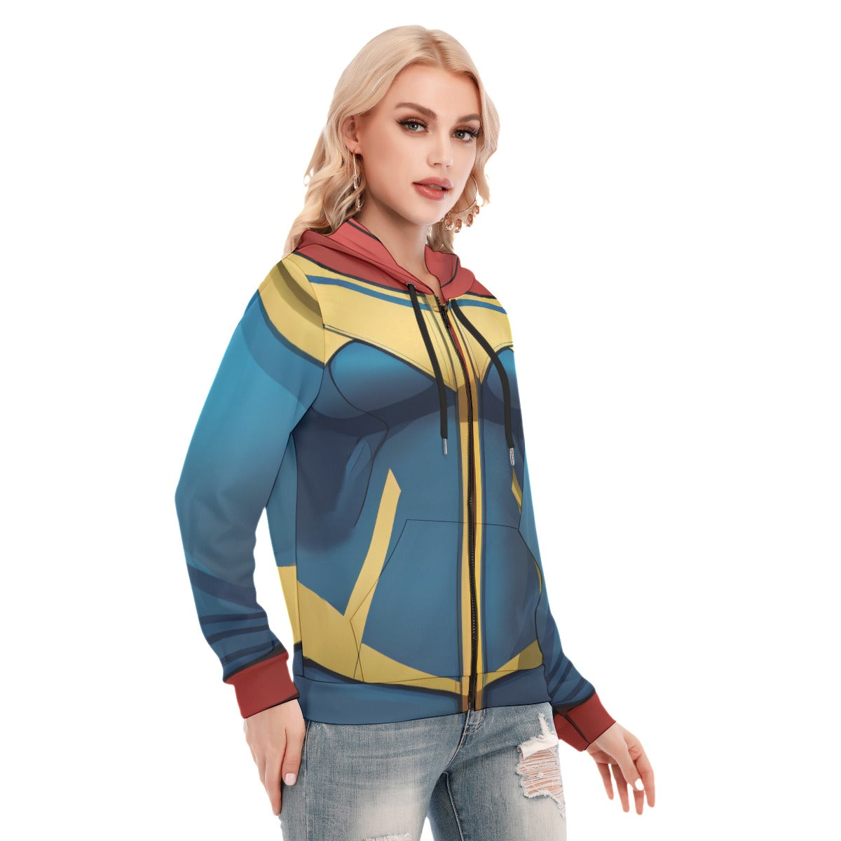 Superhero 1: Women's Hoodie With Zipper