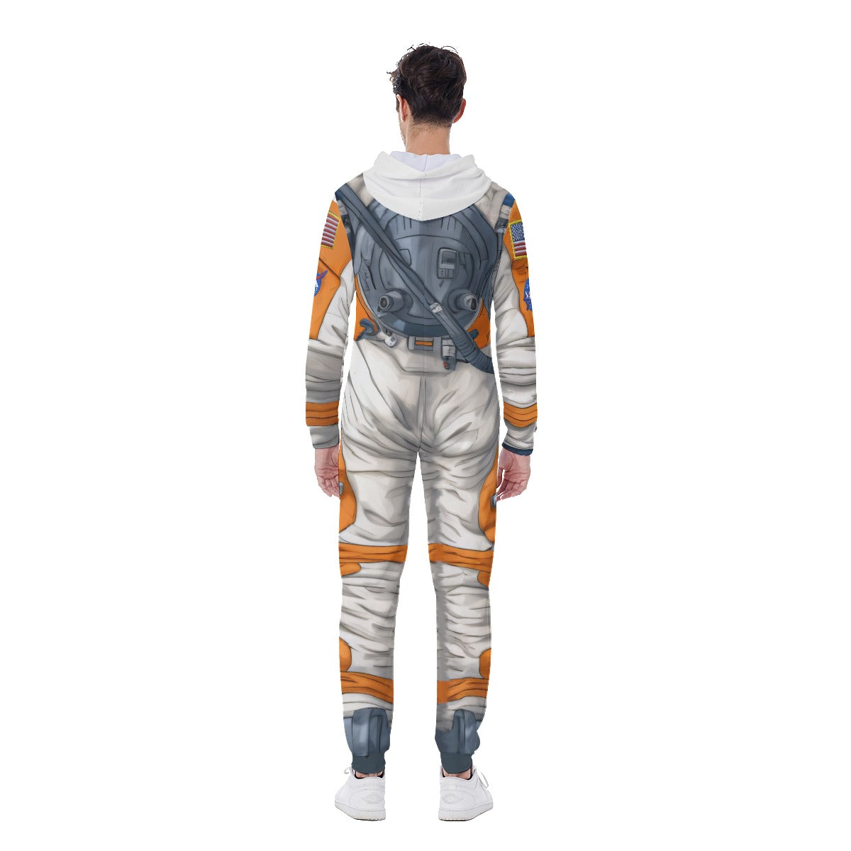 Space Suit Men's Hooded Jumpsuit