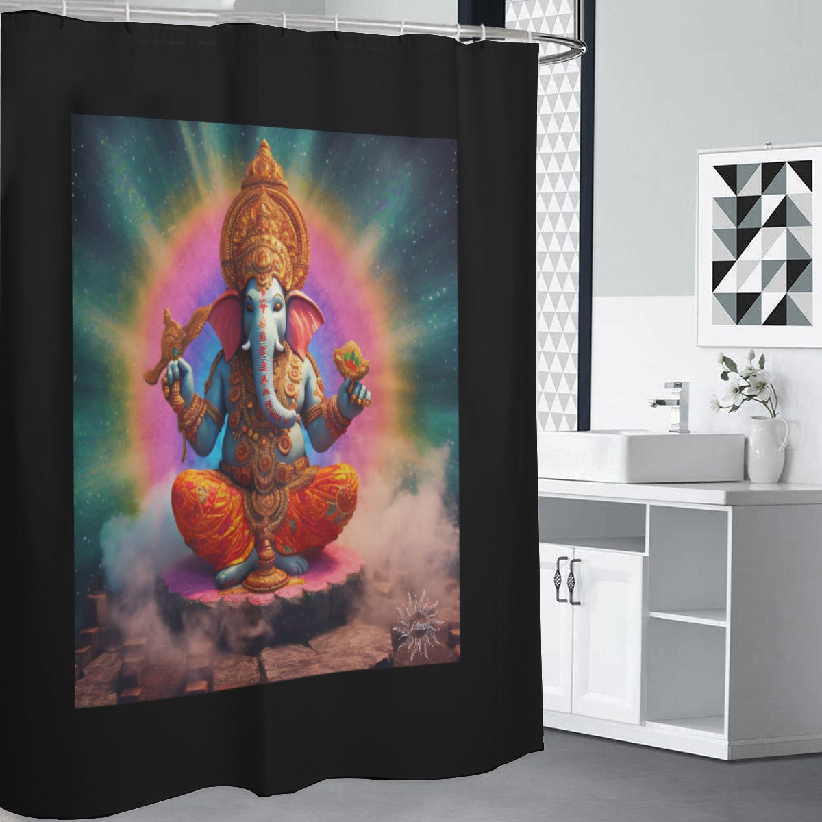 Ganesh: Shower Curtains 150（gsm）