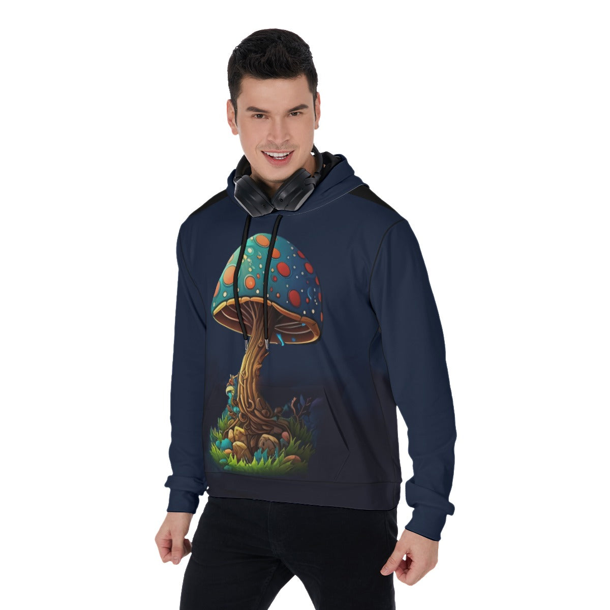 Mushroom: Men's Thicken Pullover Hoodie